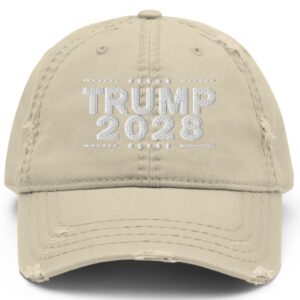 Trump 2028 Distressed Dad Hat
