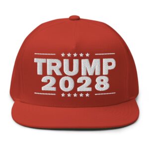 Trump 2028 Flat Bill Cap