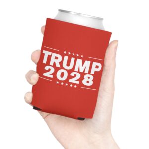 Trump 2028 Red Can Cooler