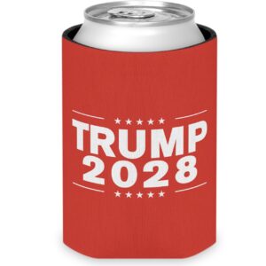 Trump 2028 Red Can Cooler