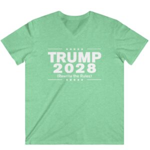 Trump 2028 (Rewrite the rules) Unisex V-Neck