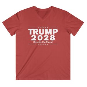 Trump 2028 (Rewrite the rules) Unisex V-Neck