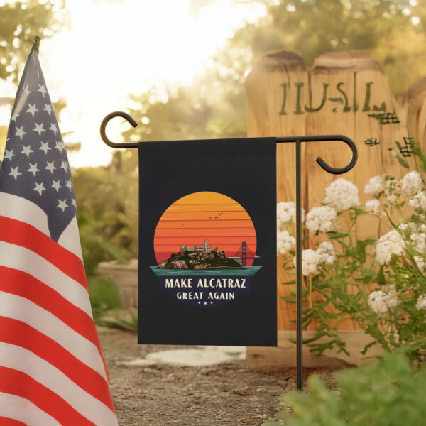 Funny Political Satire, Make Alcatraz Great Again Flag