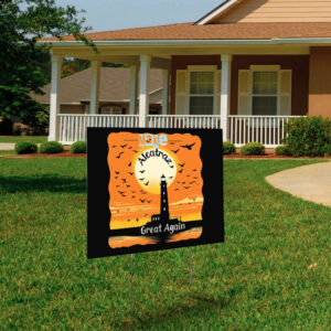 Funny Political Statement, Make Alcatraz Great Again 2025 Yard Sign