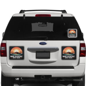 Make Alcatraz Great Again 2025, Funny Political Satire Sticker, Car Magnet