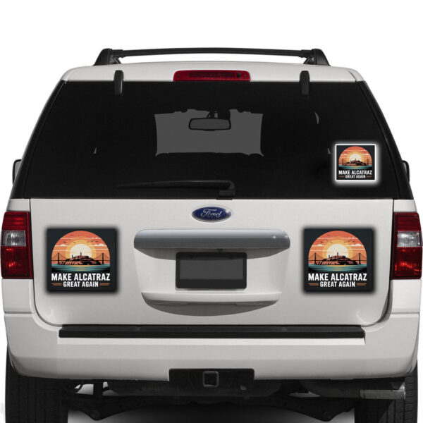 Make Alcatraz Great Again 2025, Funny Political Satire Sticker, Car Magnet