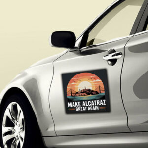 Make Alcatraz Great Again 2025, Funny Political Satire Sticker, Car Magnet
