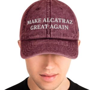 Make Alcatraz Great Again Vintage Cotton Twill Cap