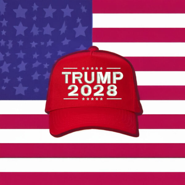 Trump 2028 3D Embroidered Cap