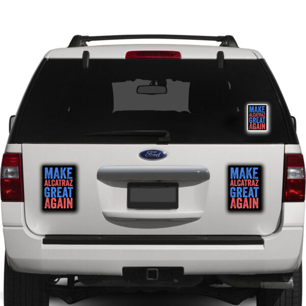 Trump Make Alcatraz Great Again 2025 Sticker, Car Magnet