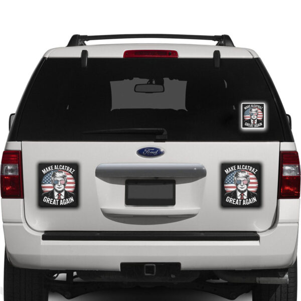 Trump Make Alcatraz Great Again Sticker, Car Magnet